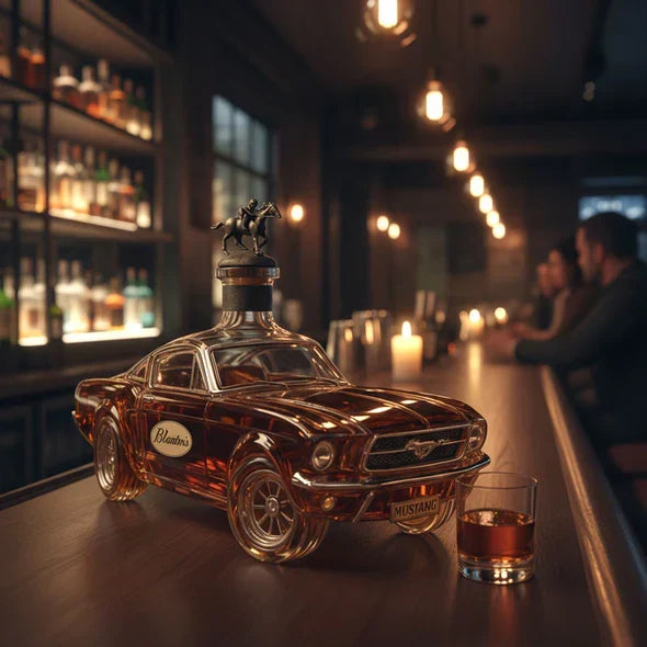 Bouteille de whiskey premium, accessoire bar de luxe, idéal pour spiritueux fins.
