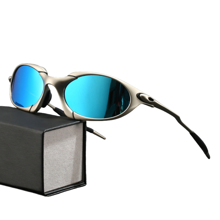 Lunettes de soleil polarisées hommes. Protection UV, monture métal légère, grand confort. Parfaites pour le sport.
