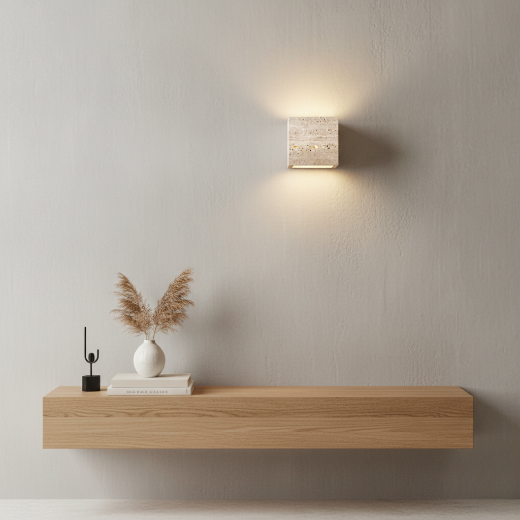 Éclairage LED minimaliste, applique murale contemporaine pour intérieur et extérieur.