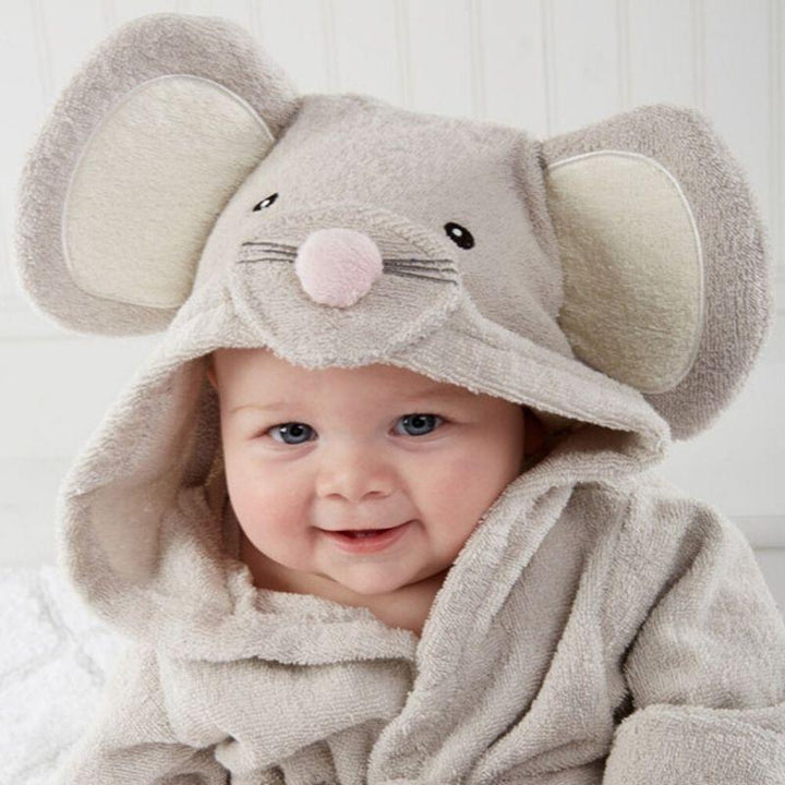 Peignoir bébé animaux pour la piscine ou après le bain. Doux, absorbant et ludique pour enfant et tout-petit.