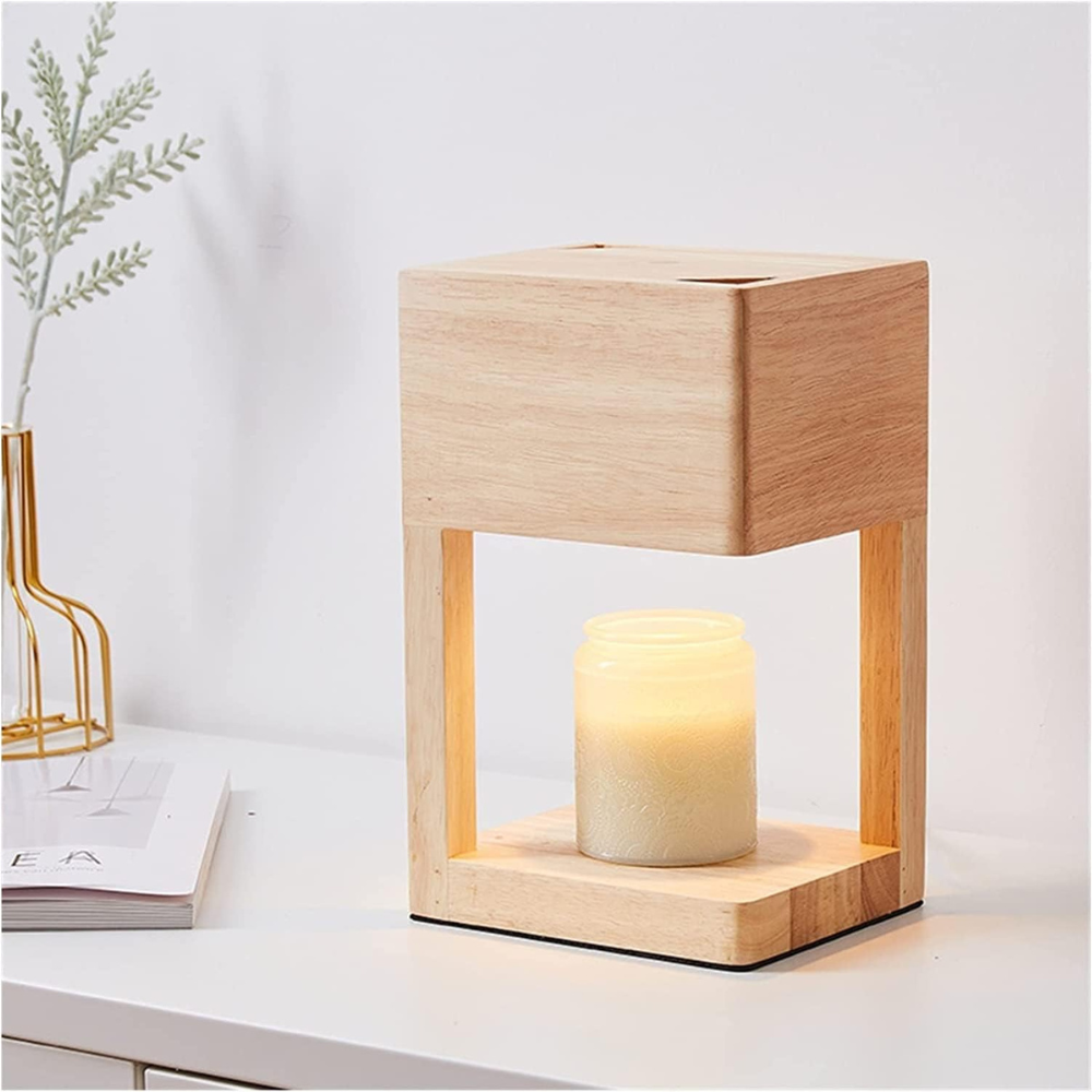 Créez une atmosphère apaisante avec cette lampe réchauffe-bougie scandinave à double usage.