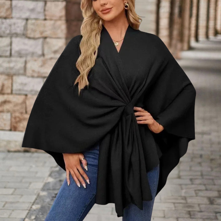 Vêtement femme chic: poncho élégant, confortable et polyvalent pour l'automne. Style mode garanti.