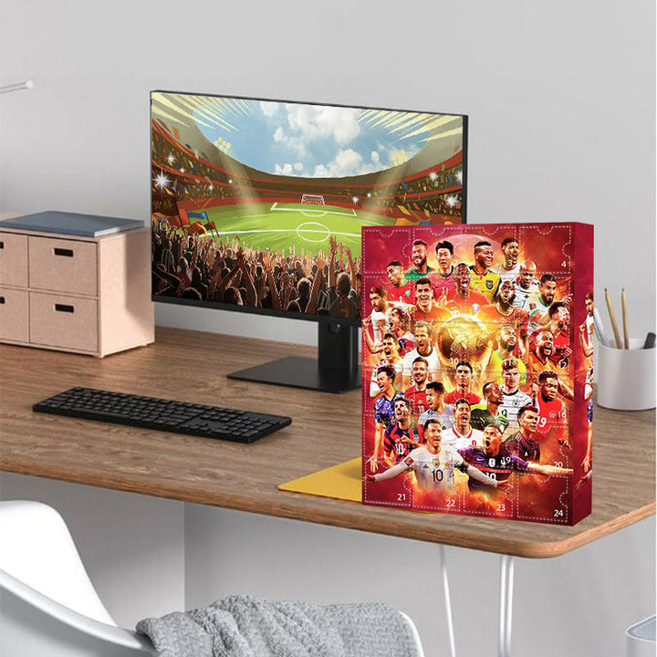 Calendrier de l'Avent Football édition 2025, un must-have pour les fans, avec des surprises de sport.