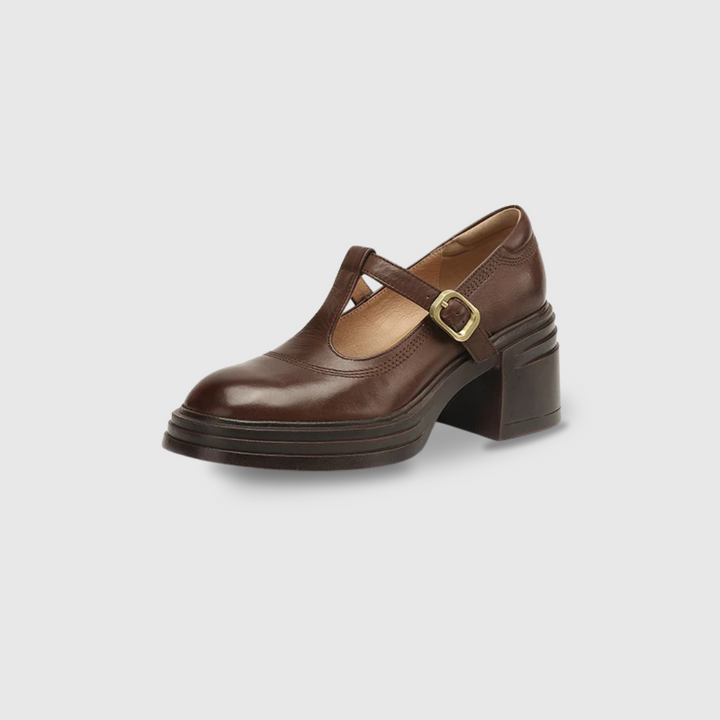 Mode femme : Escarpins Elvana à talon chunky, le choix idéal pour confort et sophistication.