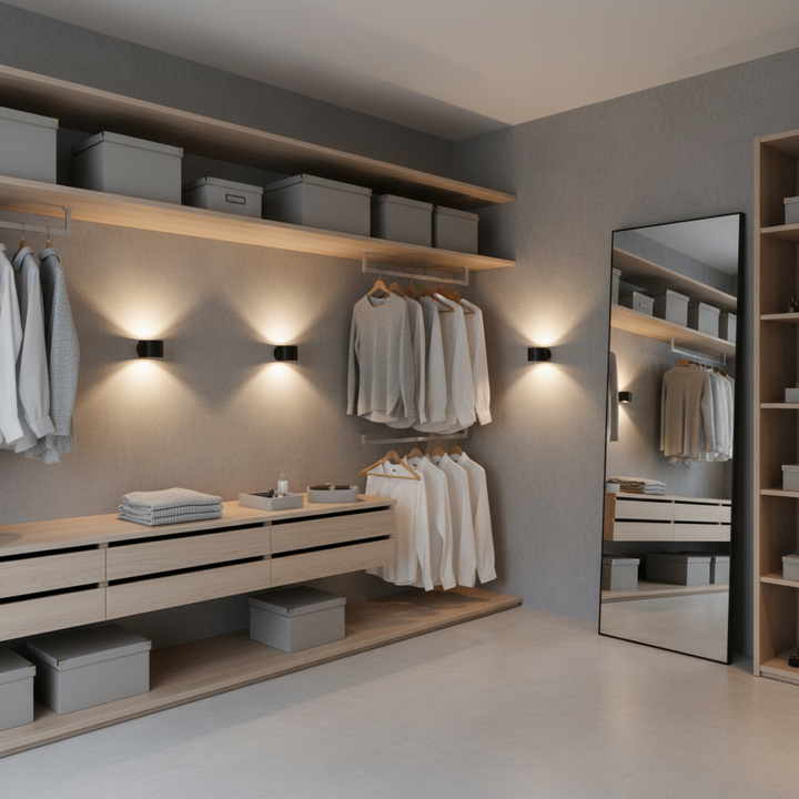 Éclairage moderne: Applique murale LED 360° sans fil, magnétique et rechargeable USB. Pour toute pièce.