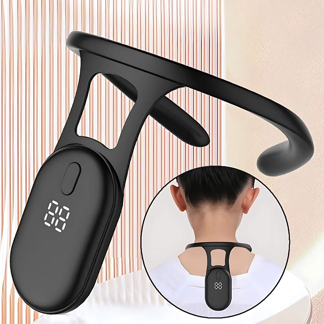 Correcteur de posture unisexe ajustable pour un soutien du dos et du cou, idéal pour la santé et l'alignement.