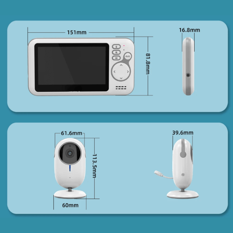 Trådlös Babymonitor med Tvåvägskommunikation