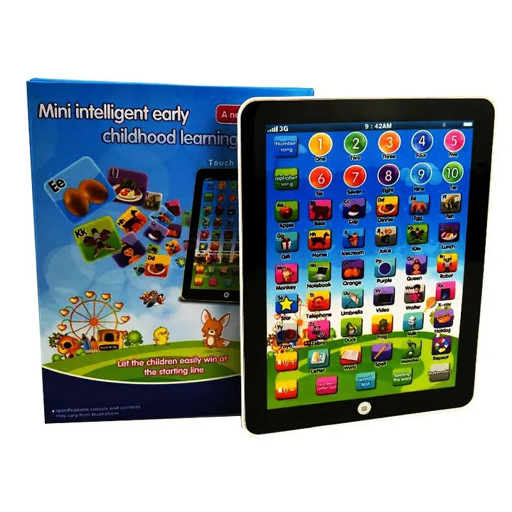 Tablette éducative pour tout-petits, écran coloré et interface intuitive pour un jeu interactif. Cadeau idéal.