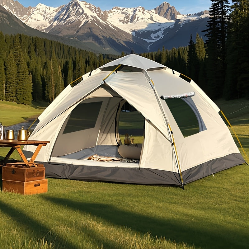 Tente de camping pliable, étanche et résistante au vent. Parfaite pour l'outdoor.