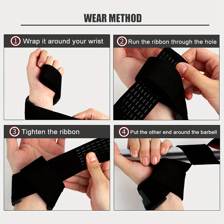 Accessoires de fitness: sangles de poignets unisexes pour un entraînement de force efficace.