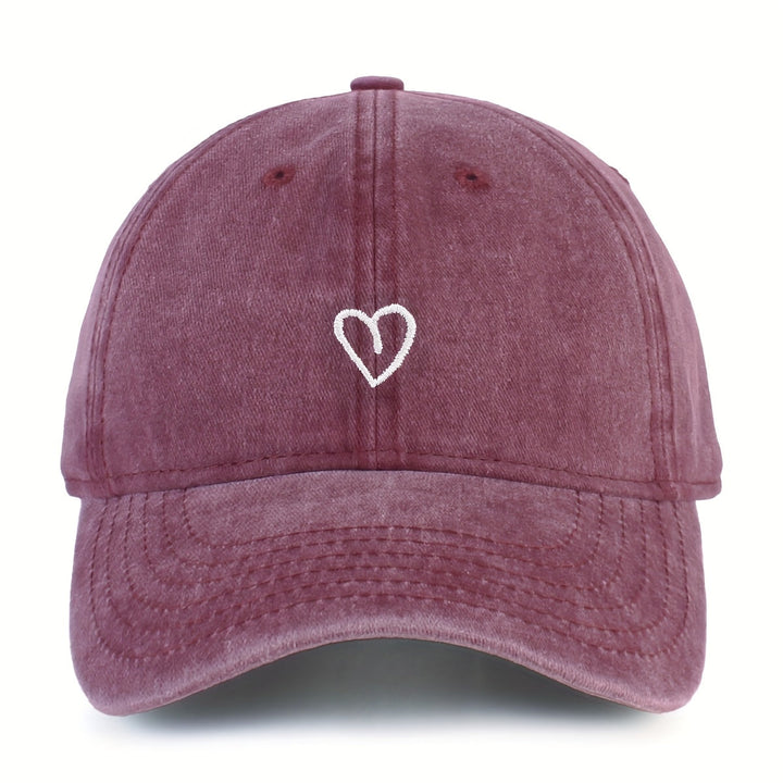 Cadeau femme: Casquette vintage ajustable en coton, style décontracté, parfaite pour l'été.