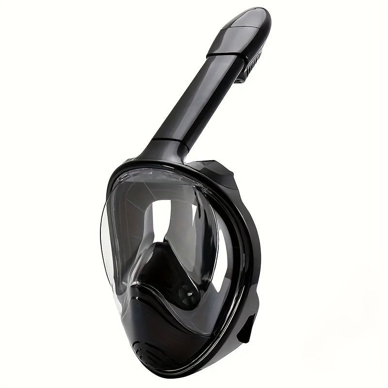 Masque de snorkeling intégral unisexe. Vision 180°, anti-buée, support caméra pour la plongée.