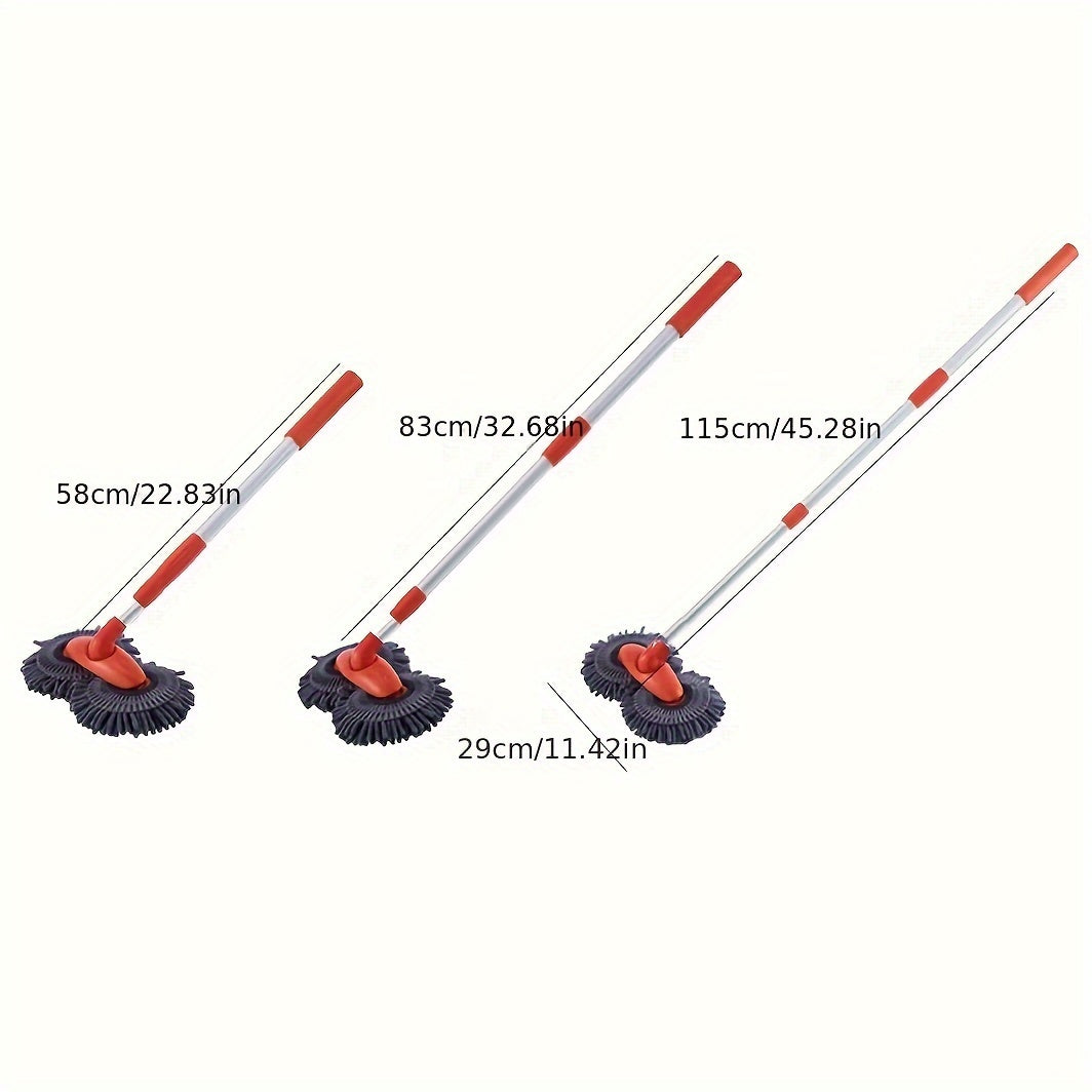 Brosse de nettoyage voiture 360° LuxeShine avec double tête pour un lavage facile et rapide de tous types de véhicules.