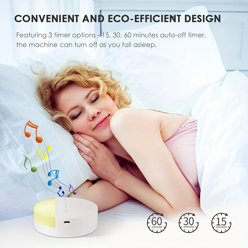 Solution pour l'insomnie : machine à bruit blanc. Des sons relaxants pour un sommeil paisible et profond.