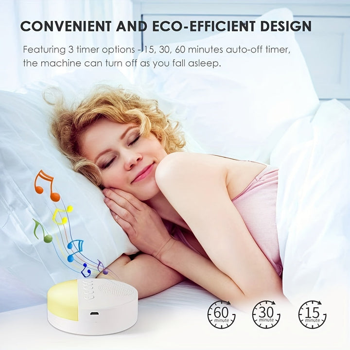 Solution pour l'insomnie : machine à bruit blanc. Des sons relaxants pour un sommeil paisible et profond.