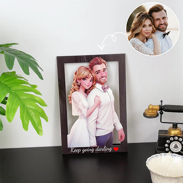 Objet de décoration unique : cadre photo personnalisé 3D cartoon pour sublimer vos intérieurs.