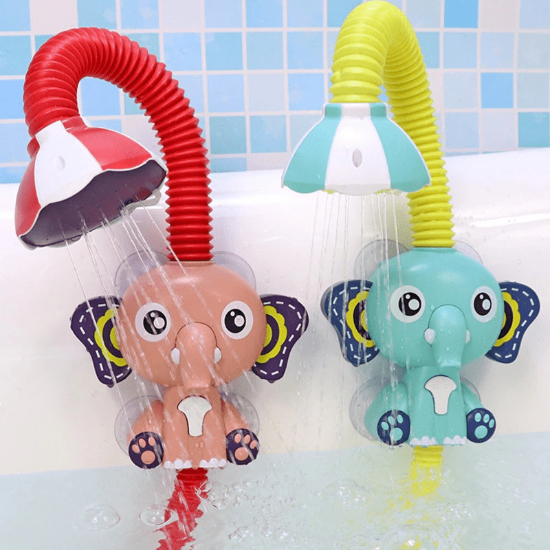 Douchette éléphant pour bain bébé, jouet d'eau hygiénique et relaxant, parfait pour les jeunes enfants et leur confort.