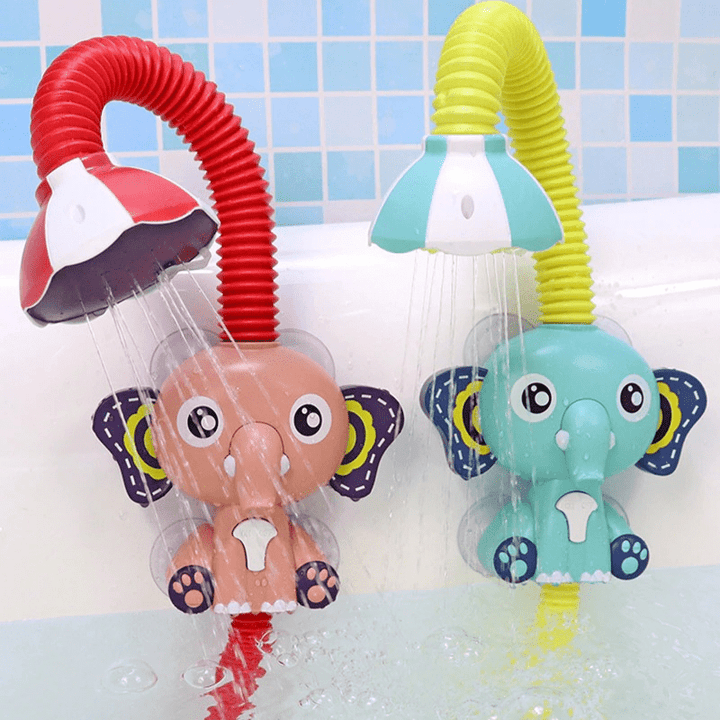 Douchette éléphant pour bain bébé, jouet d'eau hygiénique et relaxant, parfait pour les jeunes enfants et leur confort.