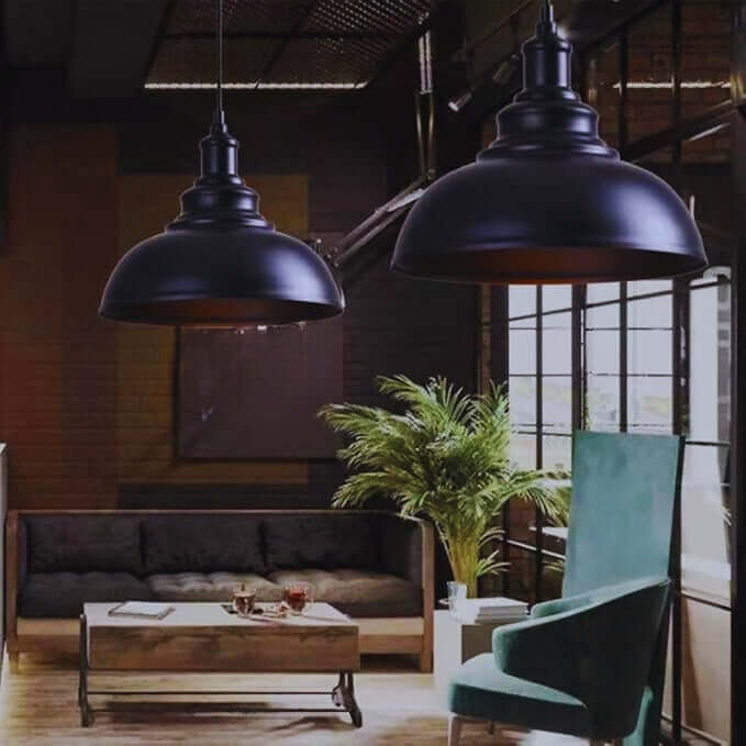 Retro Industriell Taklampa - Vintage Loft Design