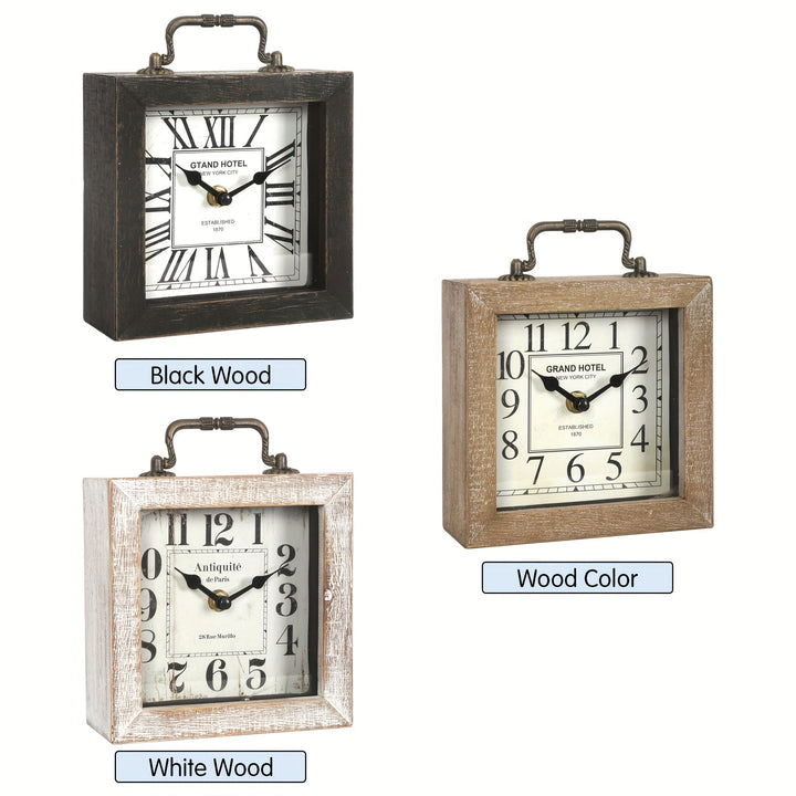 Idée cadeau : horloge murale rustique en bois, design intemporel, pour embellir n'importe quelle pièce.