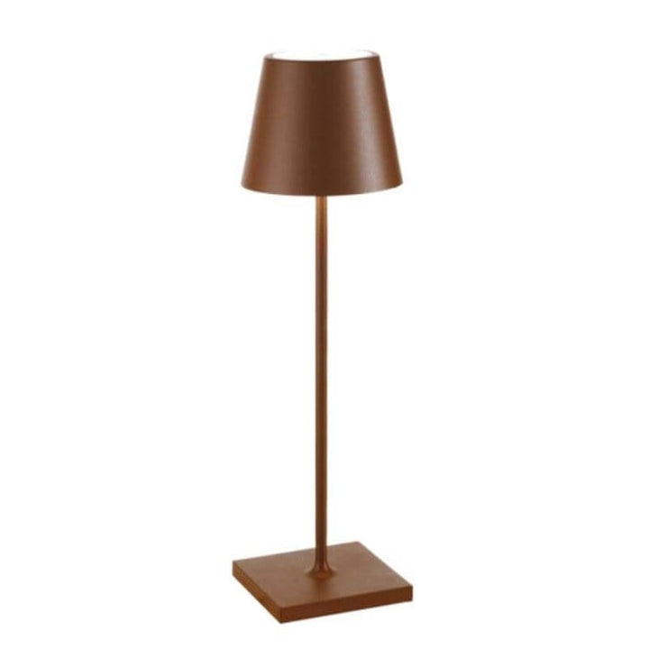 Lampe LED rechargeable, étanche, design minimaliste, sans fil, pour illuminer élégamment votre table.