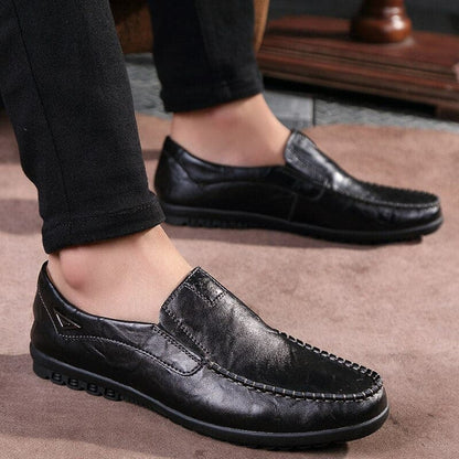 Herrloafers i Äkta Läder – Bekväma Slip-on