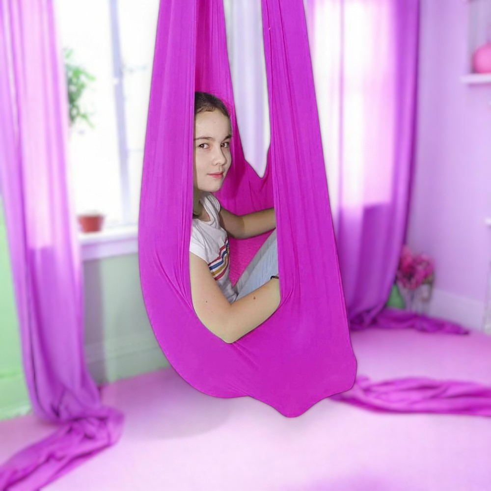 Balançoire sensorielle robuste pour enfants. Utilisation intérieure ou extérieure. Thérapeutique.