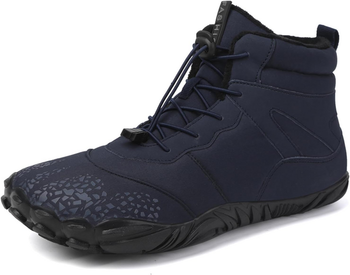 Profil des chaussures pieds nus Arctic Contact, design minimaliste unisexe pour une posture naturelle.