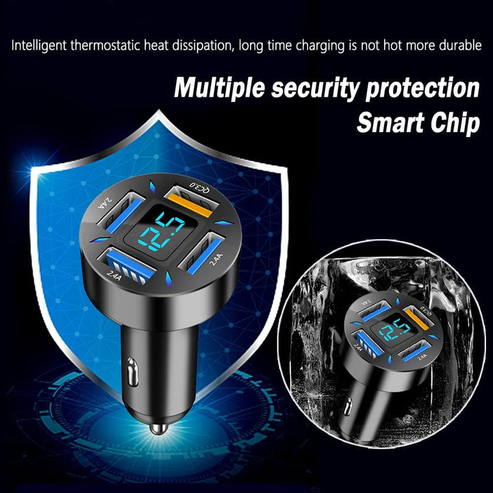 Accessoire auto essentiel : chargeur voiture universel 66W pour une charge rapide et efficace.