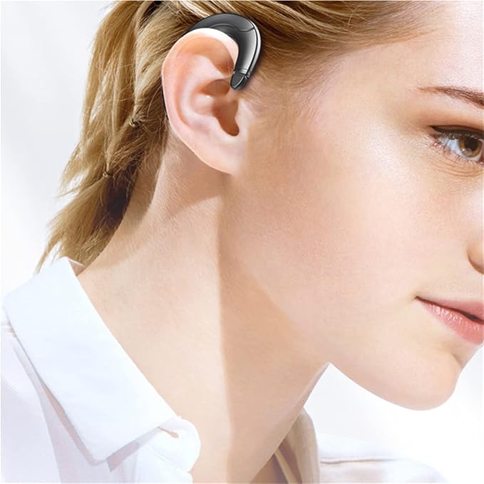 Casque sans fil AeroVibe à conduction osseuse Bluetooth pour sport. Audio ouvert, sécurité accrue.