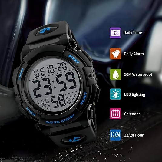 Montre robuste étanche pour homme, parfaite pour les sports extrêmes, l'aventure et le plein air.