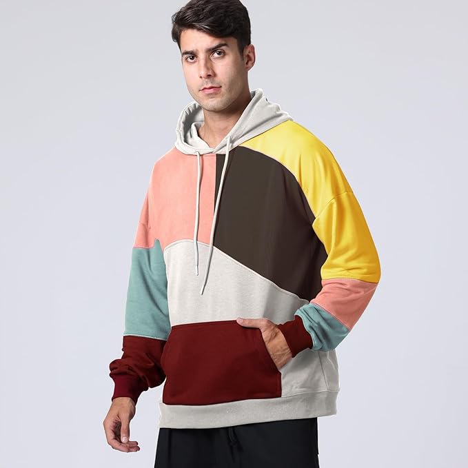 Hoodie homme polyvalent, couleurs vives, confort suprême, idéal pour le style décontracté et urbain.