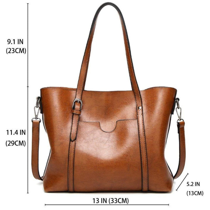 Sac à main quotidien en cuir synthétique, alliant élégance et praticité.