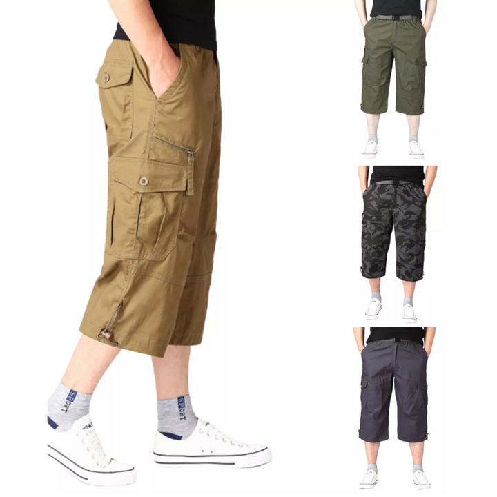 Short cargo homme décontracté, conçu pour le confort en été. Style moderne et polyvalent avec poches pour vos essentiels.