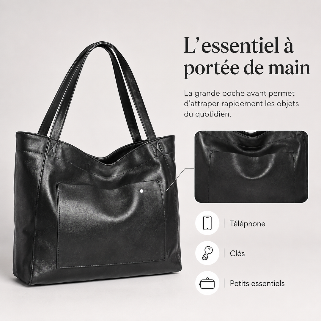 Sac fourre-tout élégant Elegancia pour femme, style vintage, parfait pour la ville.
