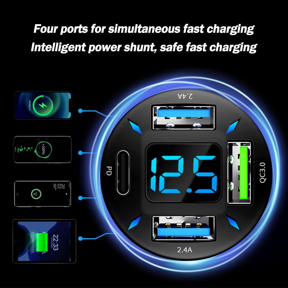 Accessoire auto innovant : chargeur voiture universel 66W pour une charge ultra-rapide.