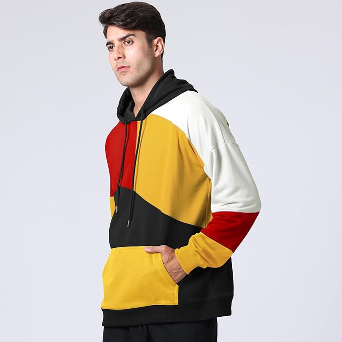 Hoodie homme coloré, style urbain, confort durable, un essentiel pour la garde-robe décontractée moderne.