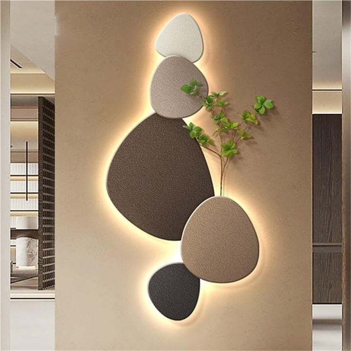 Superbe applique murale LED, forme organique. Excellent choix pour la décoration murale et l'éclairage intérieur moderne.