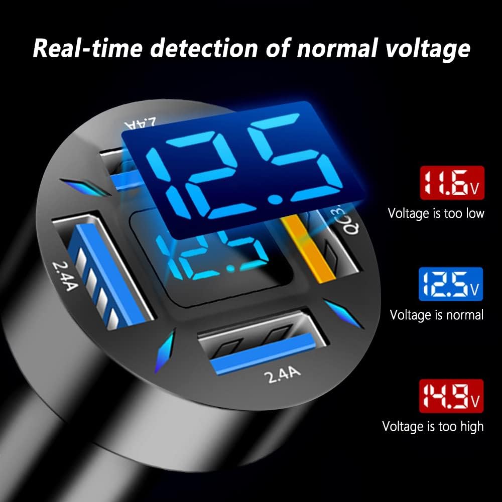 Électronique auto : chargeur universel 66W PD/QC 3.0 se branchant sur l'allume-cigare.