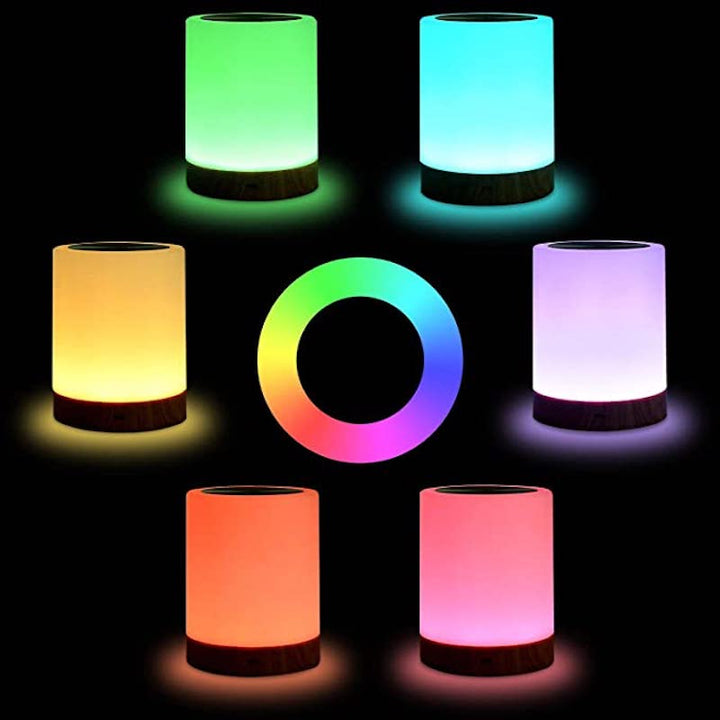 Lampe SoftGlow élégante pour chevet, LED sans fil et contrôle tactile. Un ajout décoratif et fonctionnel pour la maison.