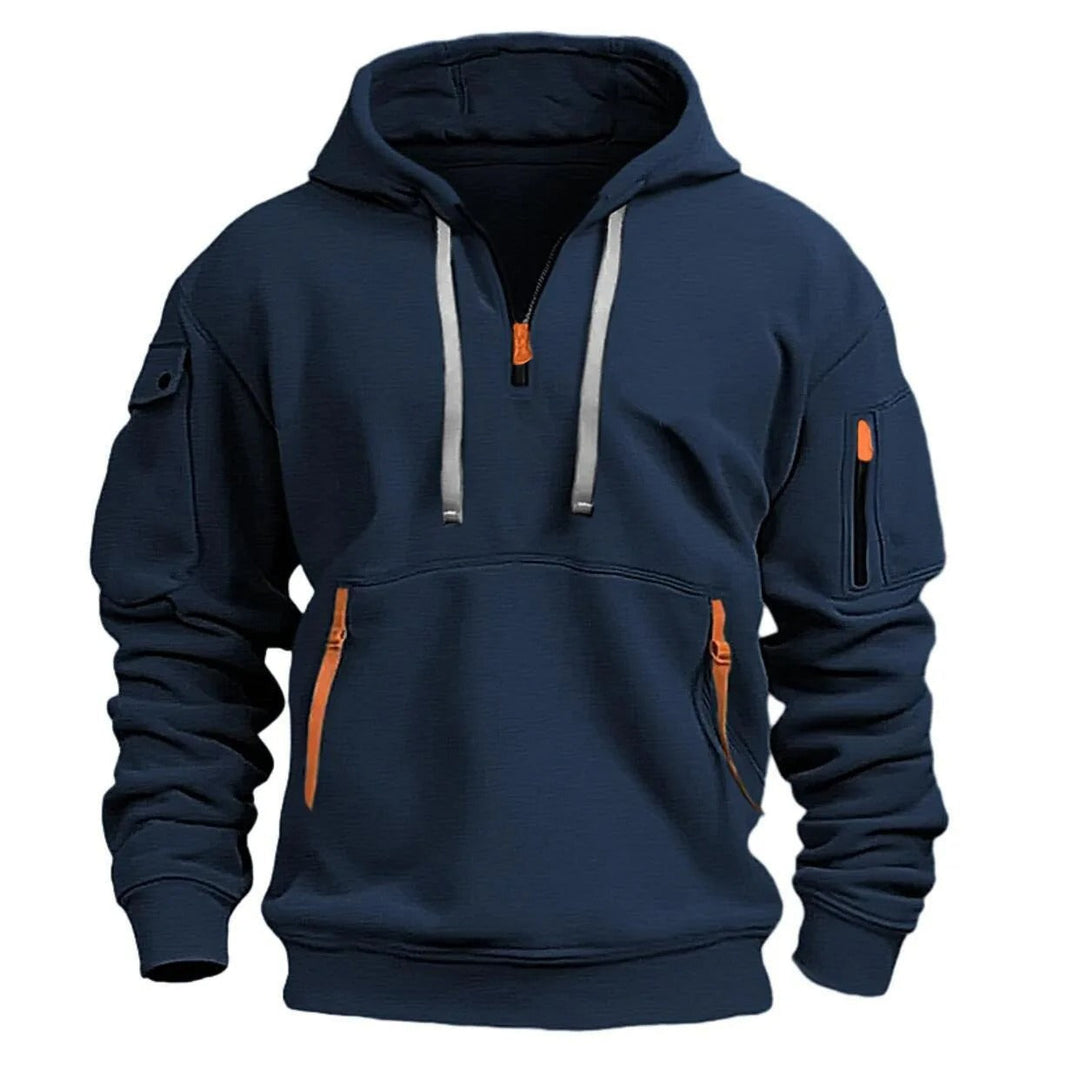 Sweat à capuche homme Mariano, coupe ample pour superposition et confort quotidien.