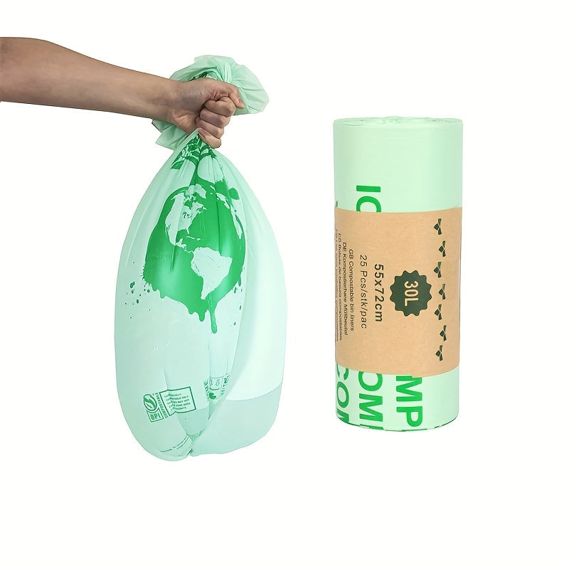 Solution écologique et résistante : sacs poubelle compostables pour tri des déchets alimentaires en cuisine.