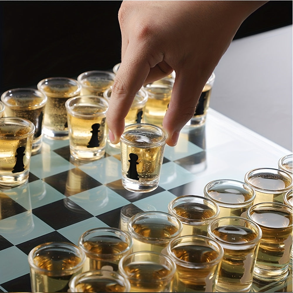 Ambiance garantie avec ce jeu d'échecs à boire pour adultes, parfait pour les fêtes et soirées entre amis.