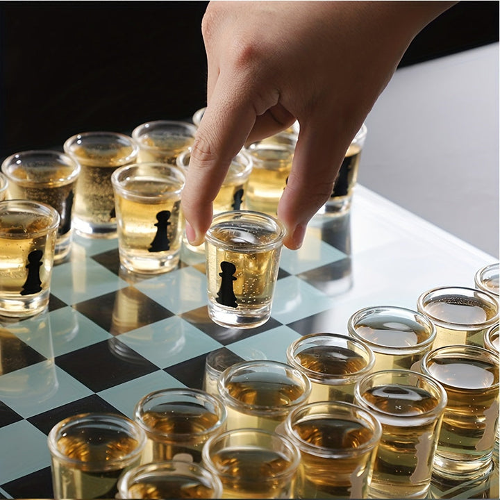 Ambiance garantie avec ce jeu d'échecs à boire pour adultes, parfait pour les fêtes et soirées entre amis.