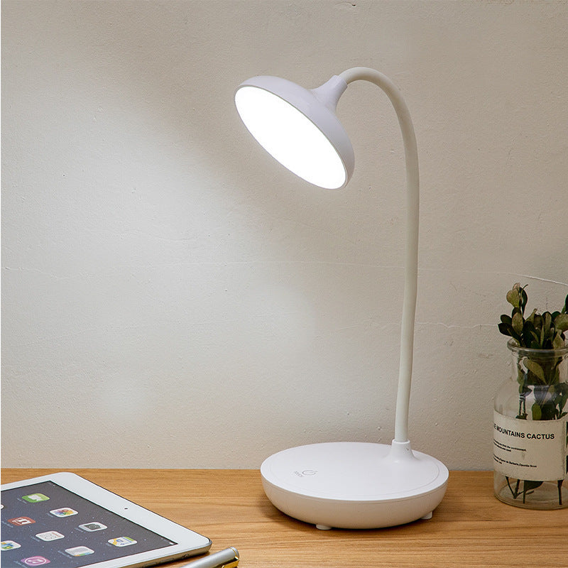 Lampe de lecture LED flexible et rechargeable, lumière réglable et contrôle tactile, pour un confort visuel optimal.