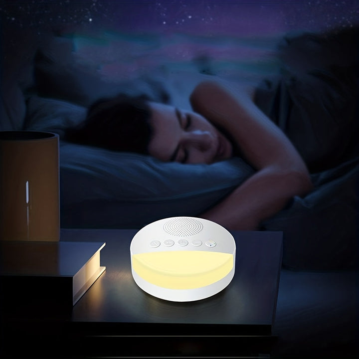 Appareil portable de bruit blanc pour bébés et adultes. Sons apaisants pour une détente optimale.