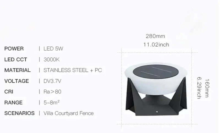 Lampe de jardin solaire puissante, avec capteur, lumière LED pour une sécurité accrue de l'extérieur.