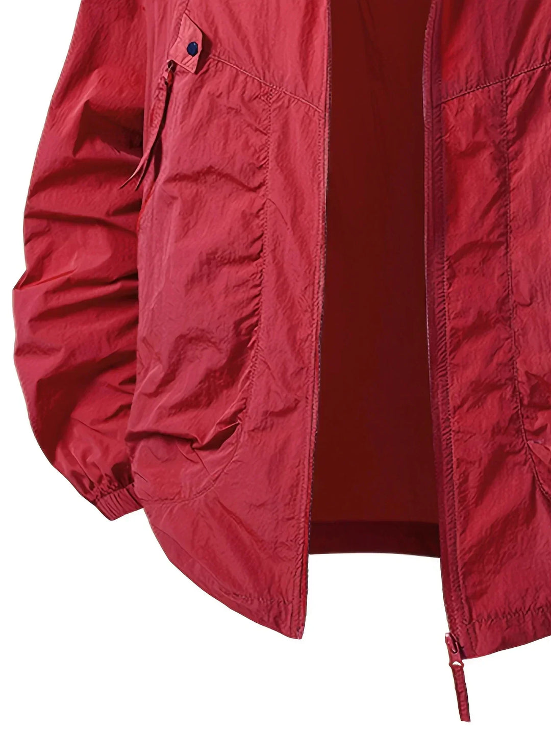Veste unisexe pour les intempéries, avec une capuche enveloppante pour plus de confort.
