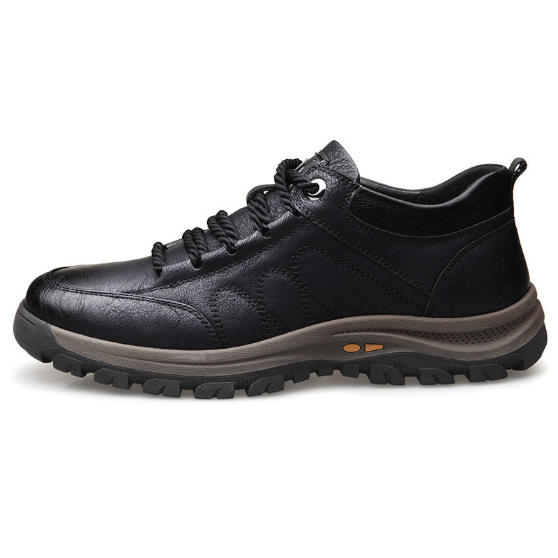 Chaussures de marche orthopédiques robustes pour hommes, idéales pour l'extérieur et l'aventure, grand confort.
