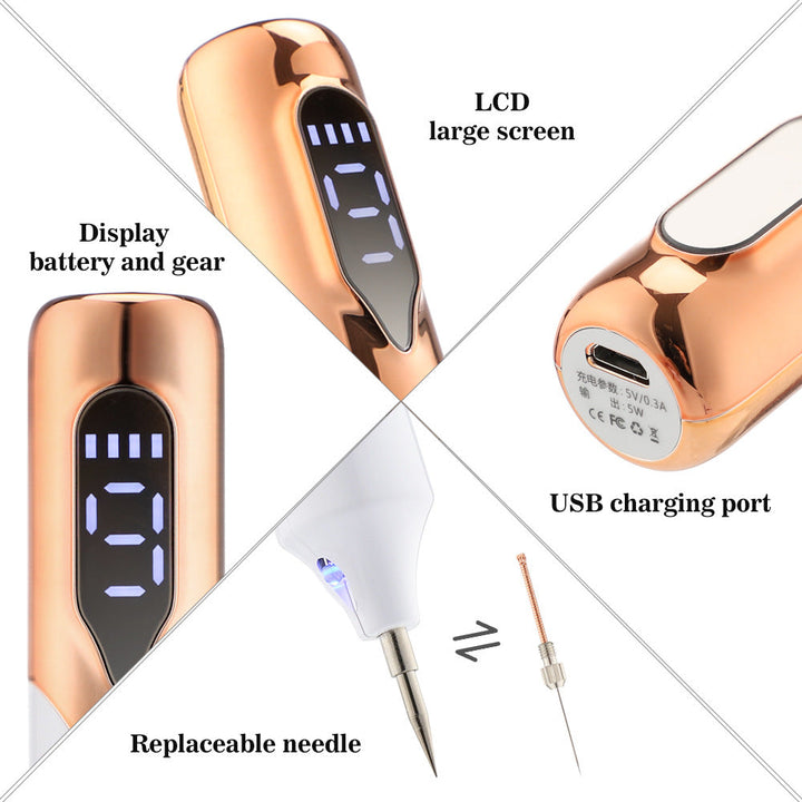Obtenez une peau ferme et rajeunie avec l'appareil plasma GlowDot. Idéal contre rides, acné et cicatrices.